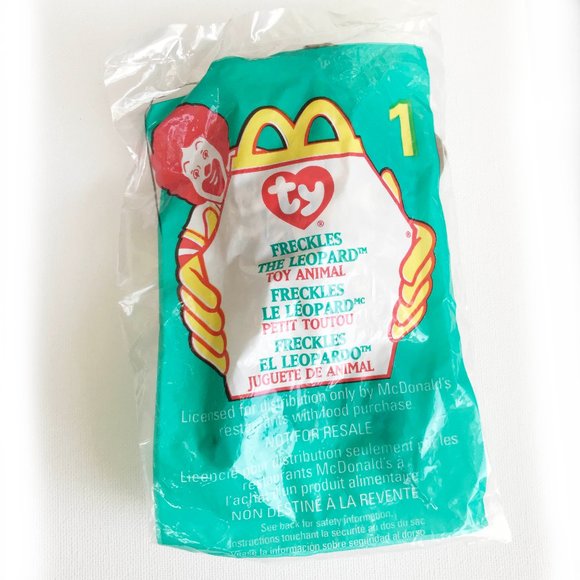 freckles the leopard beanie baby mcdonalds 1999